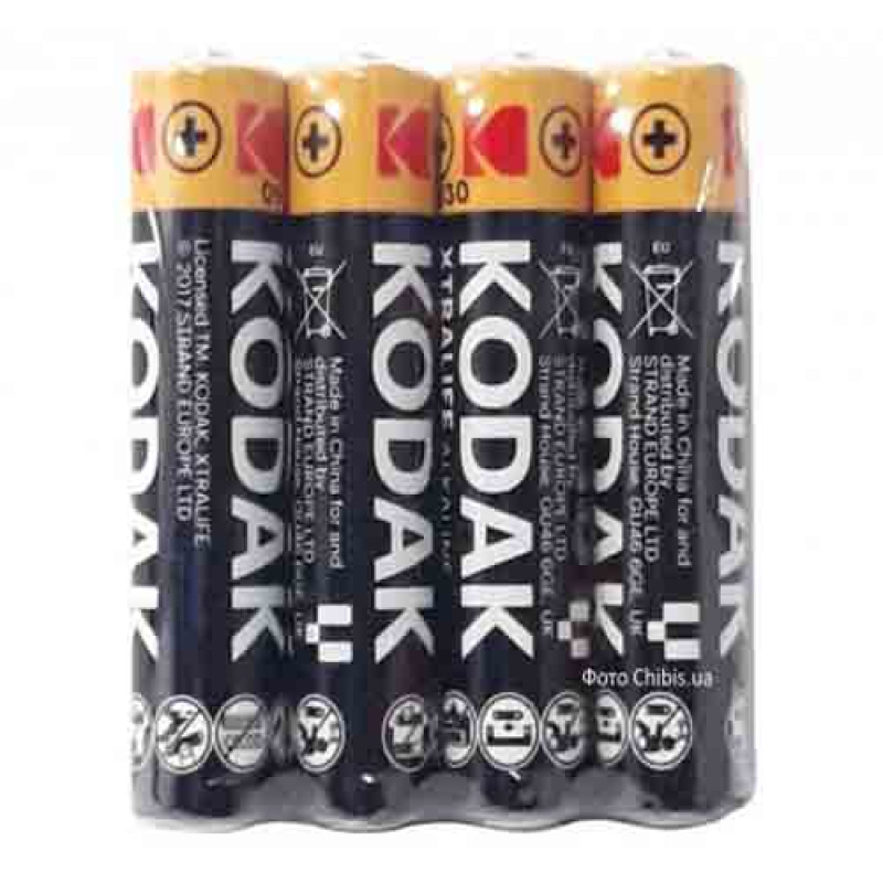 Батарейка Kodak Super Heavy Duty ZINC R03 size AAА 1.5V (мізинчикові) 60 шт