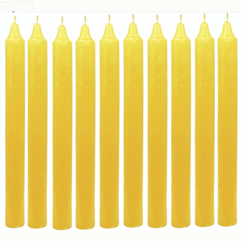 Свічка господарська жовта 19 х 200 мм