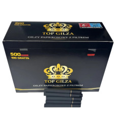 Черные сигаретные гильзы Top Gilza BLACK 500 штук