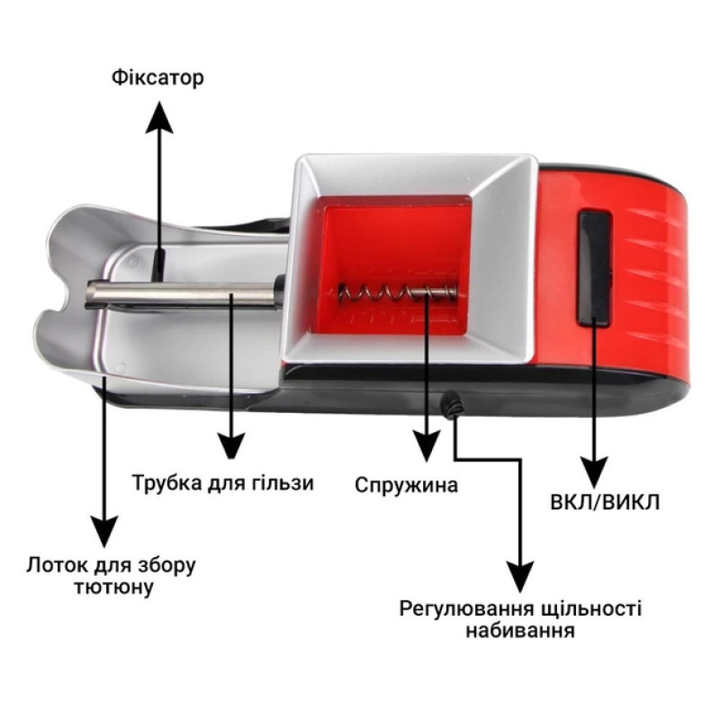Машинка для набиття гільз електрична Horns Bee GR-12-002